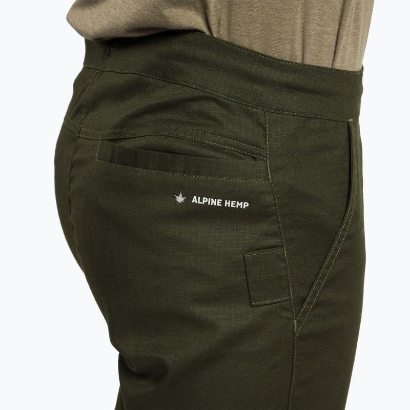 Spodnie wspinaczkowe męskie Salewa Lavaredo Hemp Ripstop dark olive 4