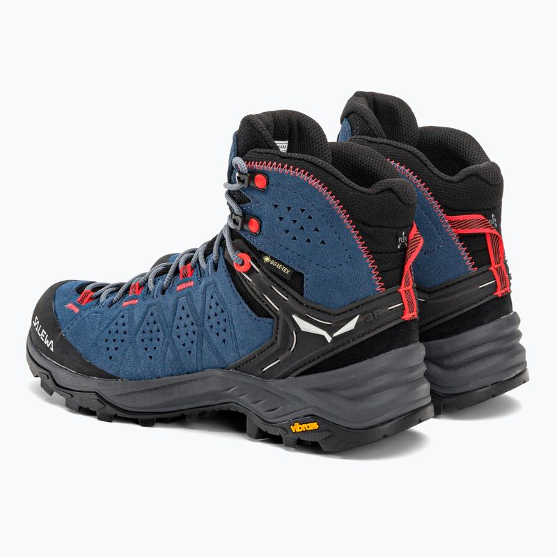 Buty trekkingowe damskie Salewa Alp Trainer 2 Mid GTX java blue/fluo coral 3