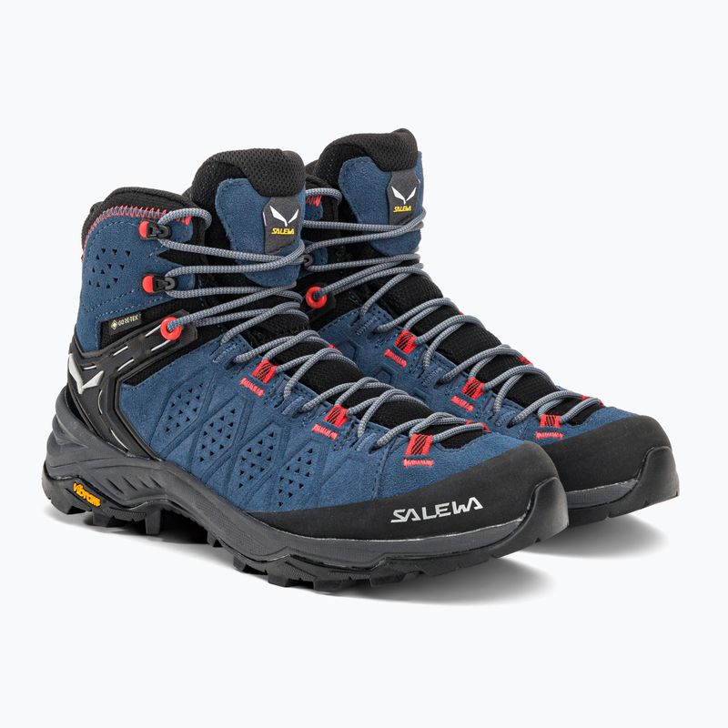 Buty trekkingowe damskie Salewa Alp Trainer 2 Mid GTX java blue/fluo coral 4