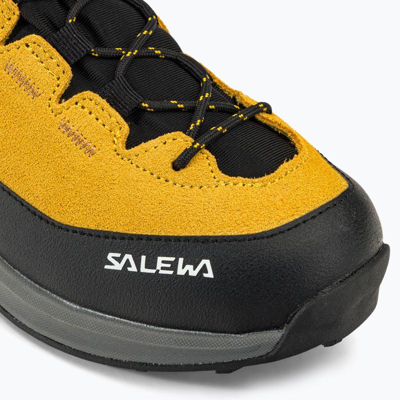 Buty trekkingowe dziecięce Salewa MTN Trainer 2 Mid PTX gold/gold 7