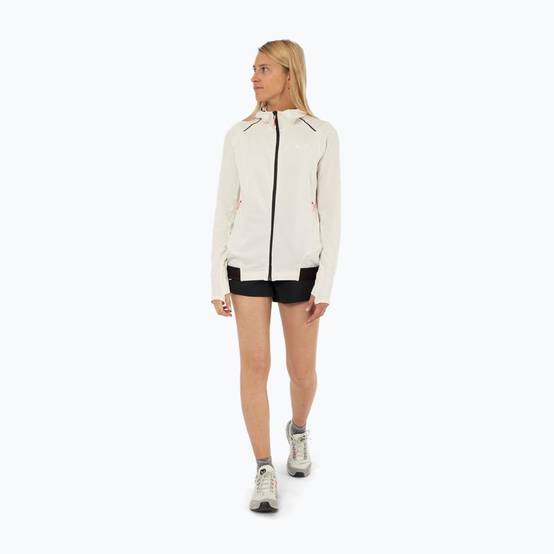 Bluza trekkingowa damska Salewa Pedroc PL Hooded white 2