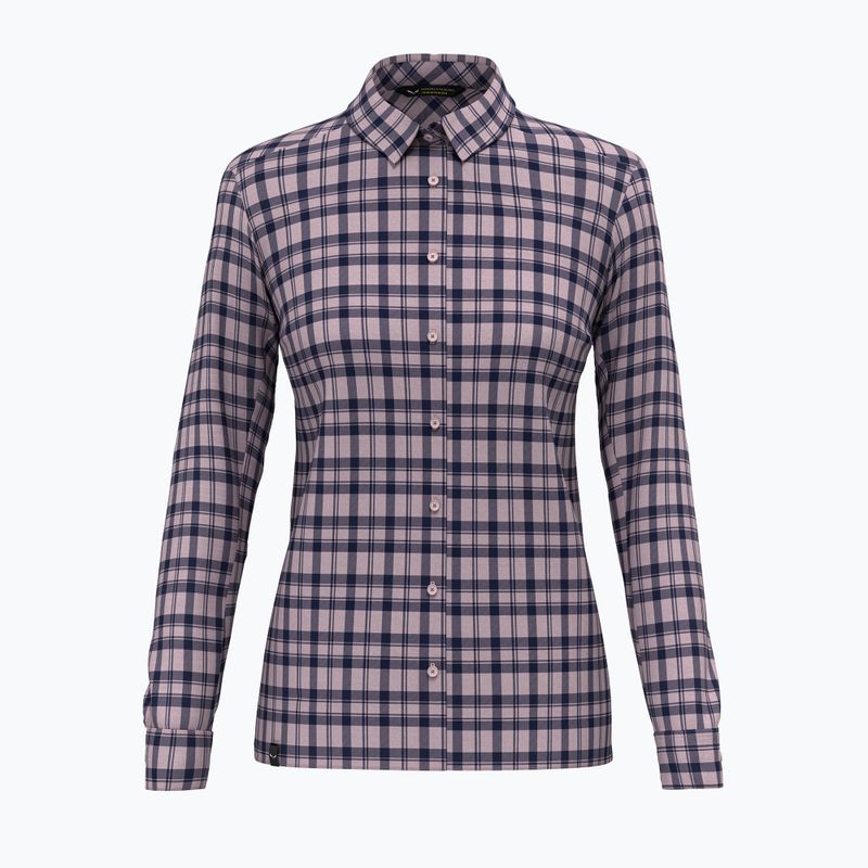 Koszula damska Salewa Fanes Flannel 5PL zephyr/navy blazer 4