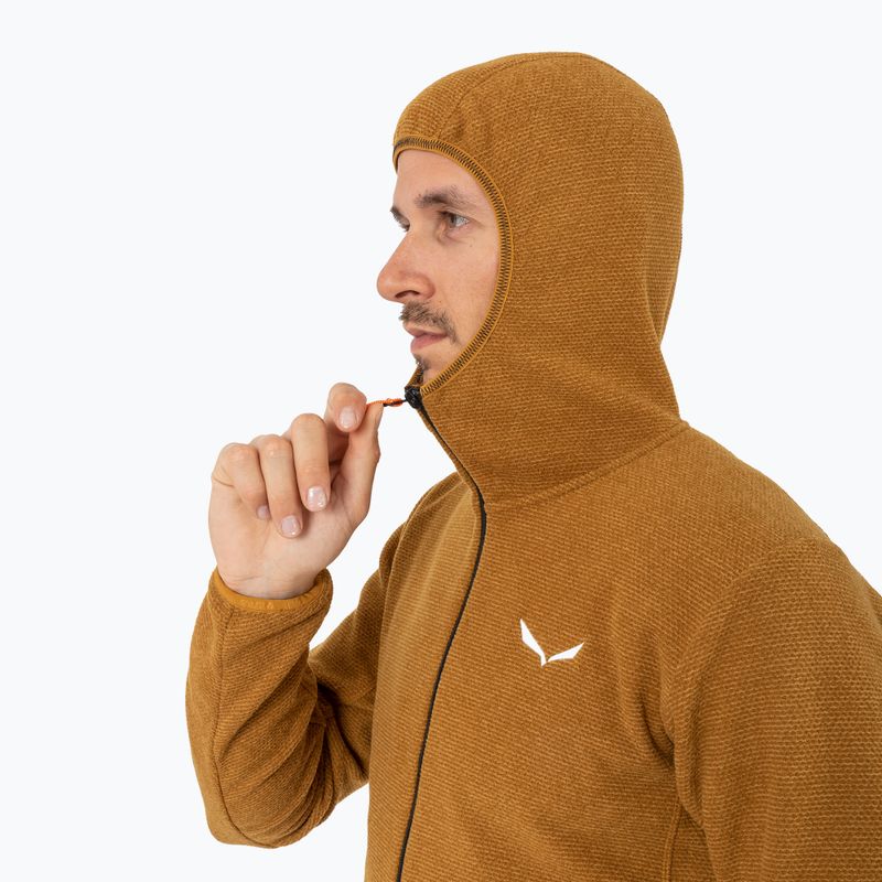 Bluza trekkingowa męska Salewa Nuvolo PL golden brown melange 4