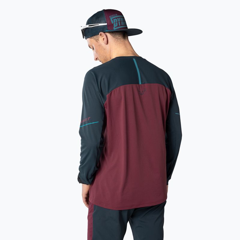 Longsleeve do biegania męski DYNAFIT Alpine Pro burgundy 2