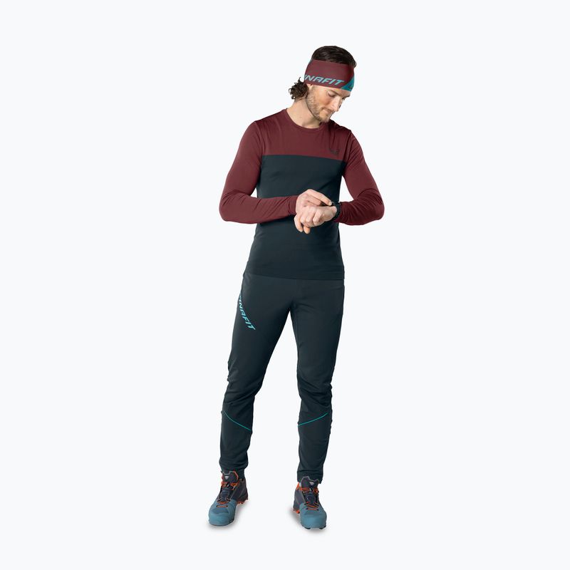 Longsleeve trekkingowy męski DYNAFIT Traverse S-Tech bluberry burgundy 2