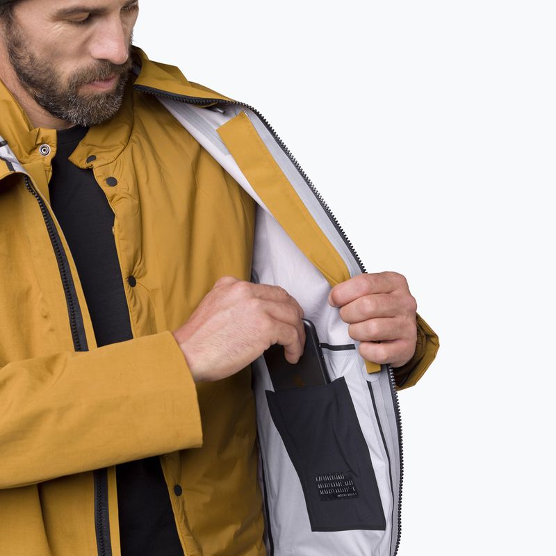 Kurtka przeciwdeszczowa męska Salewa Fanes 3L Ptx Hemp 2/1 Parka golden brown int.7020 8