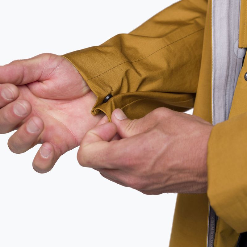 Kurtka przeciwdeszczowa męska Salewa Fanes 3L Ptx Hemp 2/1 Parka golden brown int.7020 9