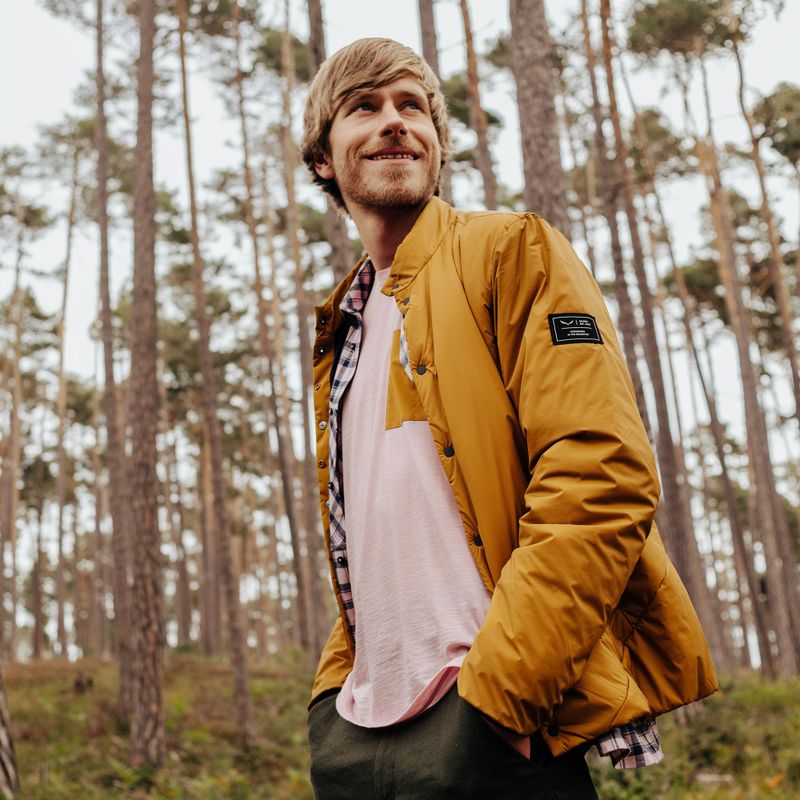 Kurtka przeciwdeszczowa męska Salewa Fanes 3L Ptx Hemp 2/1 Parka golden brown int.7020 11