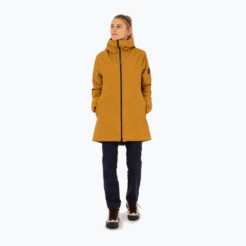 Płaszcz zimowy damski Salewa Fanes 2L PTX Parka golden brown 2