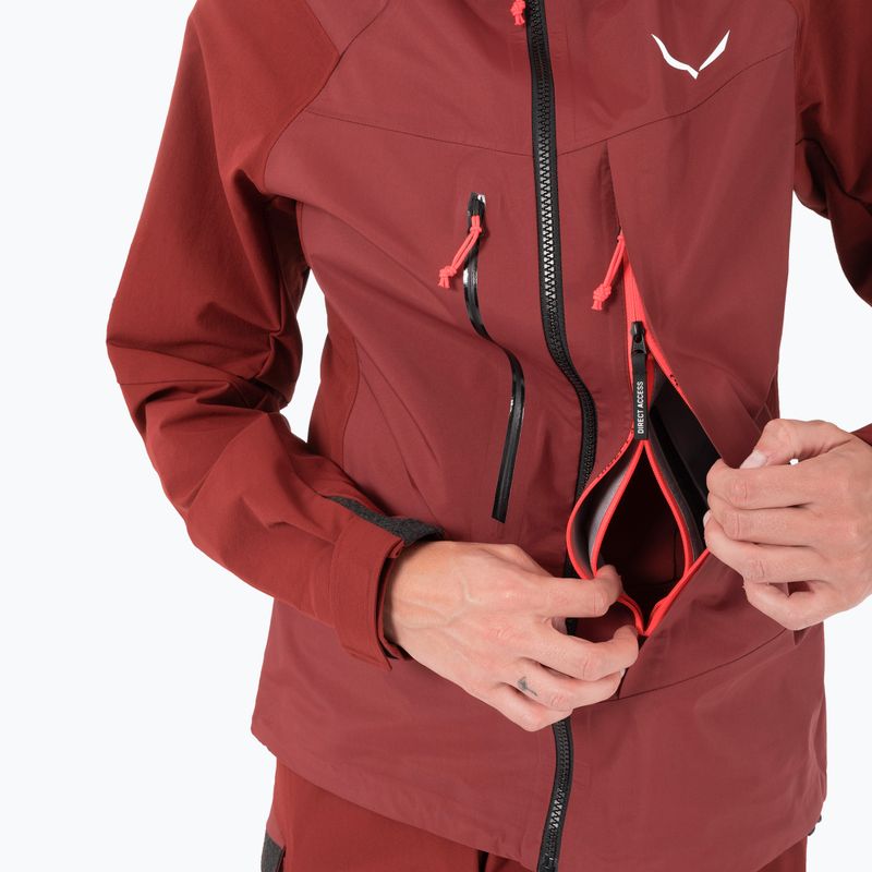 Kurtka softshell damska Salewa Sella DST Hyb syrah 5