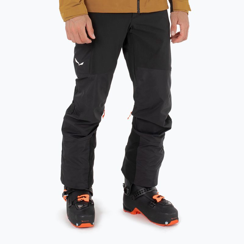 Spodnie softshell męskie Salewa Sella DST Hyb black out