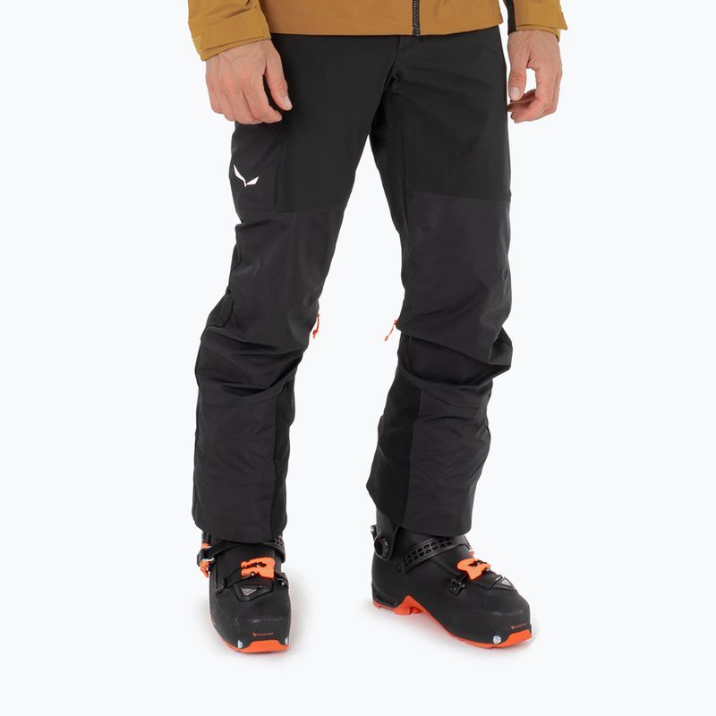 Spodnie softshell męskie Salewa Sella DST Hyb black out 2