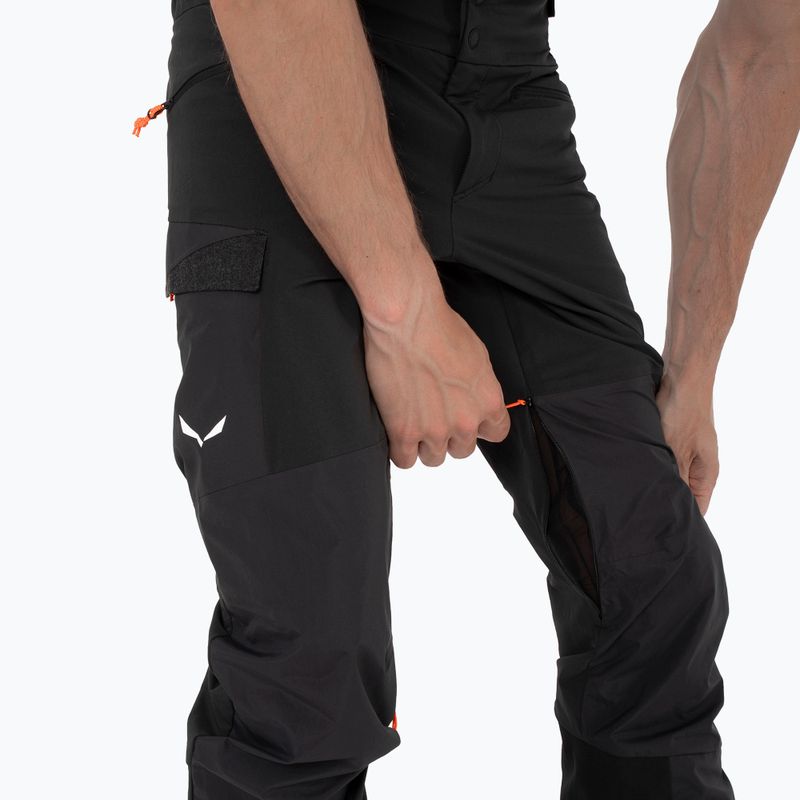 Spodnie softshell męskie Salewa Sella DST Hyb black out 5