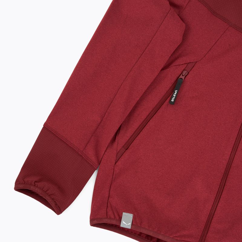 Bluza dziecięca Salewa Agner Melange PL FZ Hoody syrah 4