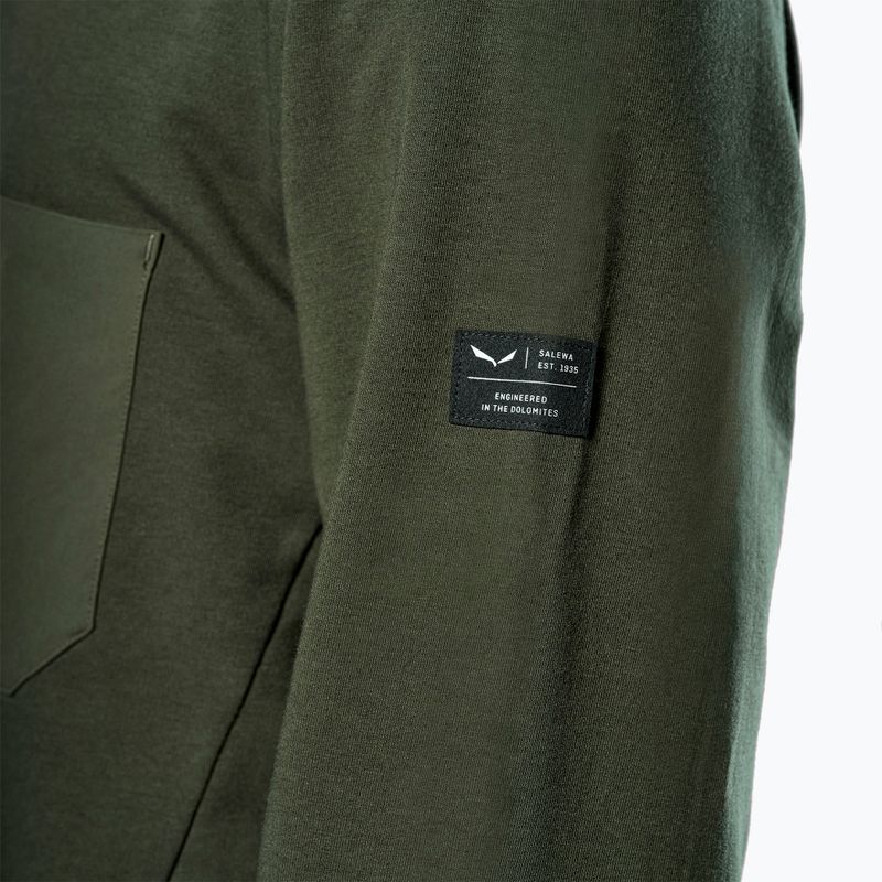 Bluza męska Salewa Fanes Dry Pullover dark olive 5