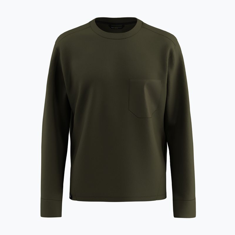Bluza męska Salewa Fanes Dry Pullover dark olive 7
