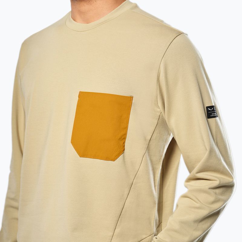 Bluza męska Salewa Fanes Dry Pullover quicksand 4