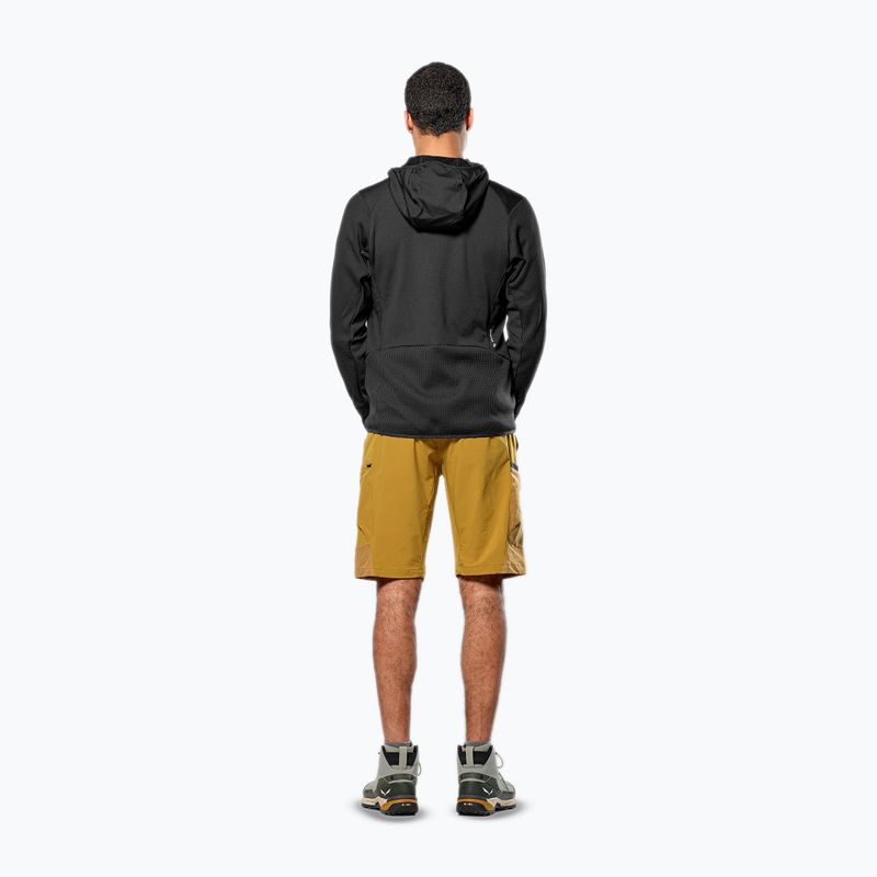 Bluza trekkingowa męska Salewa Puez Waffle Hyb PL HD black out 2
