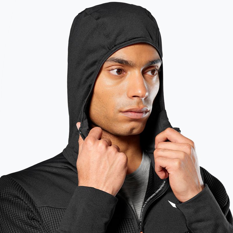 Bluza trekkingowa męska Salewa Puez Waffle Hyb PL HD black out 3