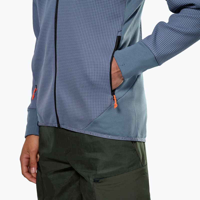 Bluza trekkingowa męska Salewa Puez Waffle Hyb PL HD java blue 5