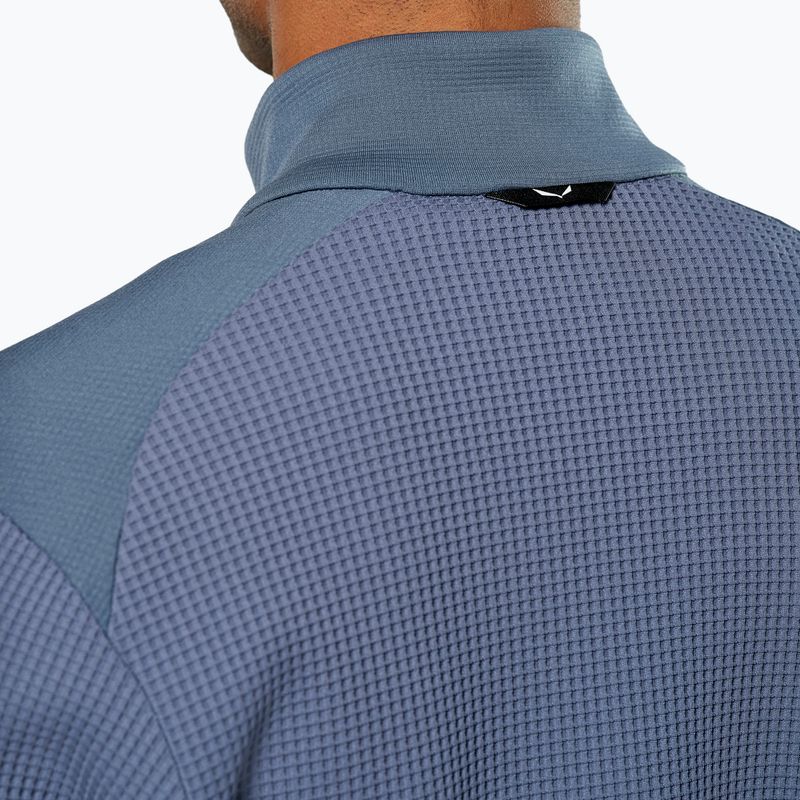 Bluza trekkingowa męska Salewa Puez Waffle Hyb PL HD java blue 6