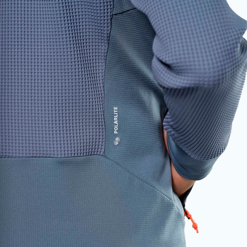 Bluza trekkingowa męska Salewa Puez Waffle Hyb PL HD java blue 7