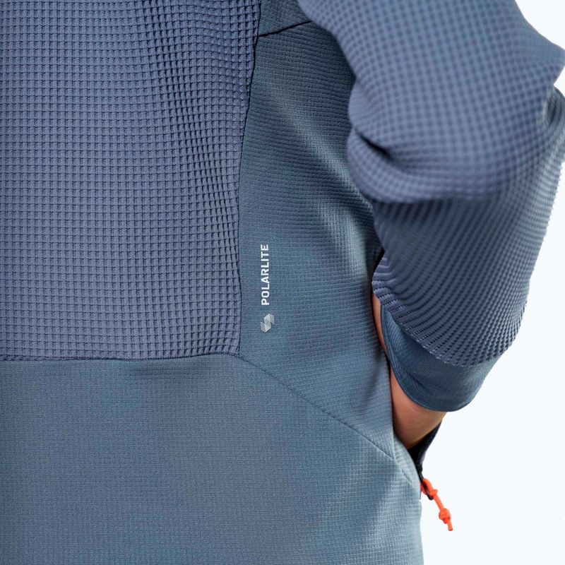 Bluza trekkingowa męska Salewa Puez Waffle Hyb PL java blue 6