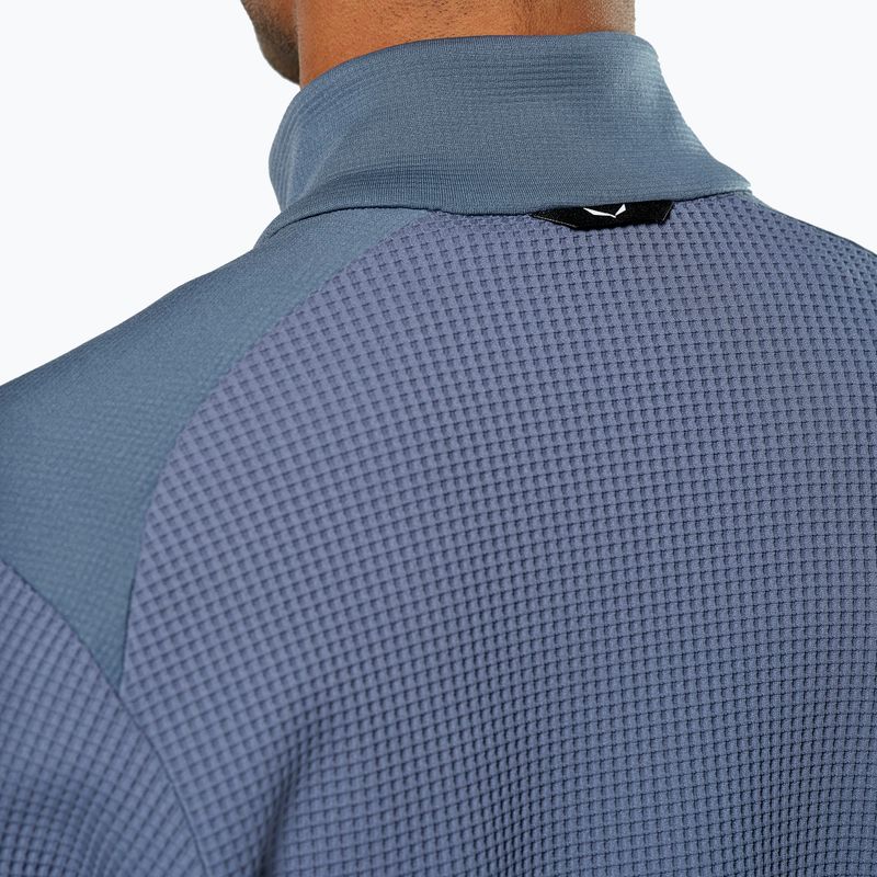 Bluza trekkingowa męska Salewa Puez Waffle Hyb PL java blue 7