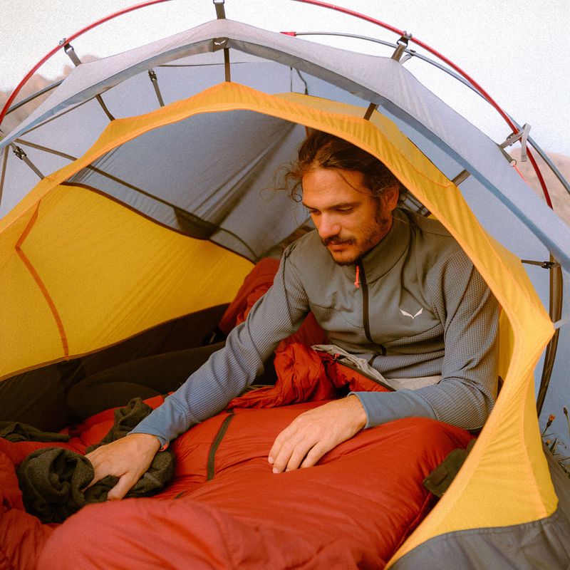 Bluza trekkingowa męska Salewa Puez Waffle Hyb PL java blue 10