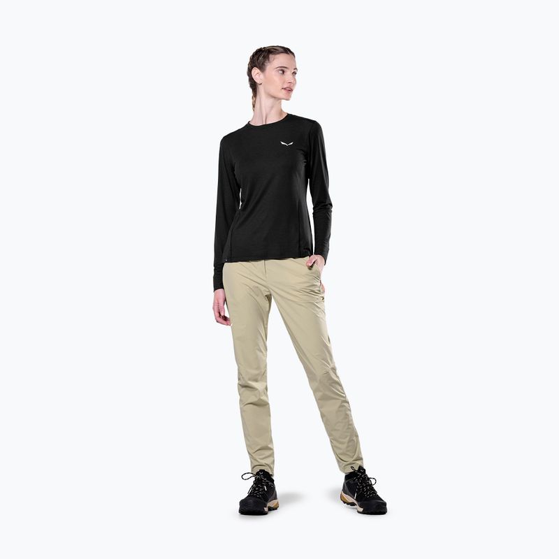 Longsleeve trekkingowy damski Salewa Puez Dry black out 2