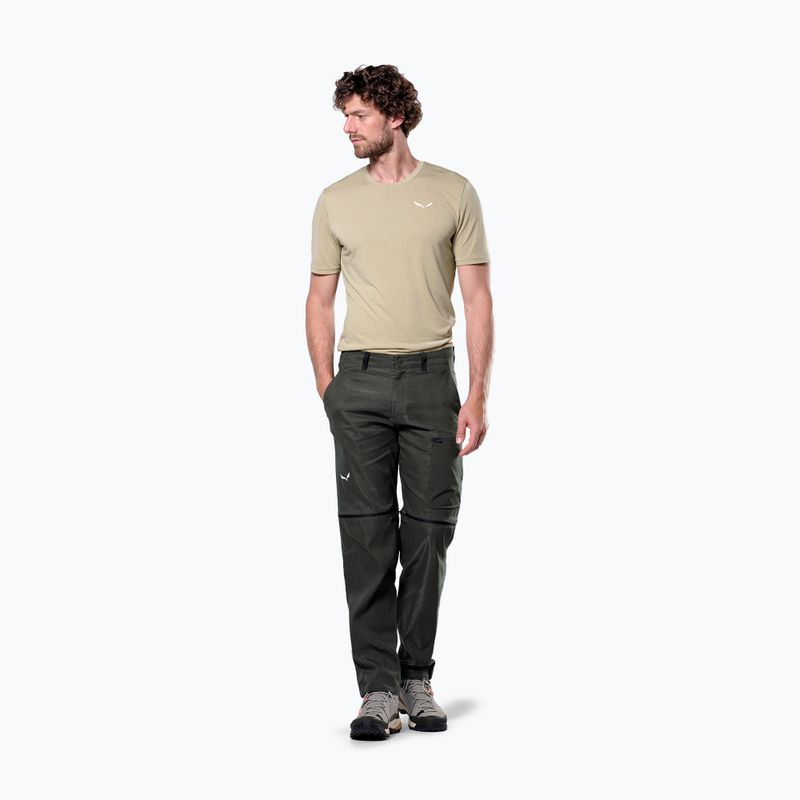 Spodnie trekkingowe męskie Salewa Puez Hemp/Dst 2/1 dark olive 2