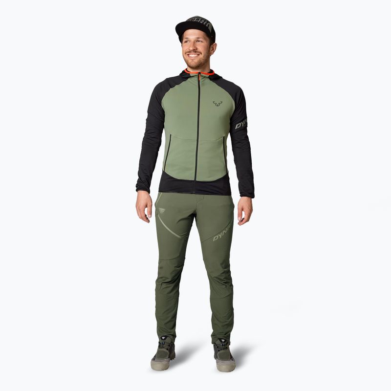 Bluza trekkingowa męska DYNAFIT Transalper Light Polartec Hoody black out sage 2