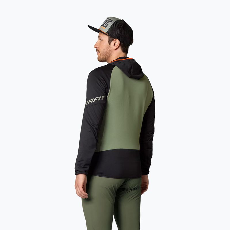 Bluza trekkingowa męska DYNAFIT Transalper Light Polartec Hoody black out sage 3