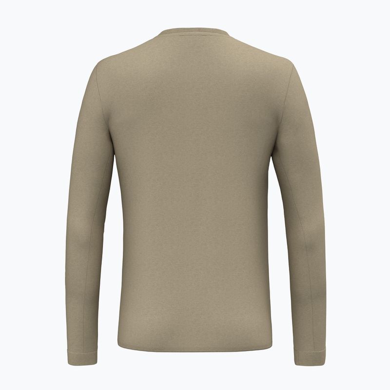 Longsleeve trekkingowy męski Salewa Solidlogo Dry quicksand 2