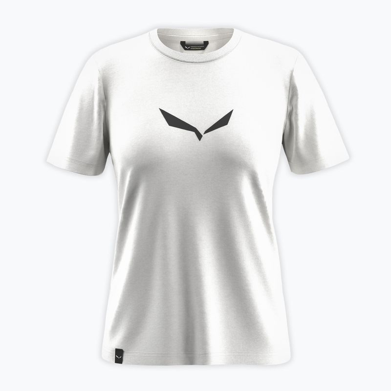 Koszulka damska Salewa Solid Dry white new logo