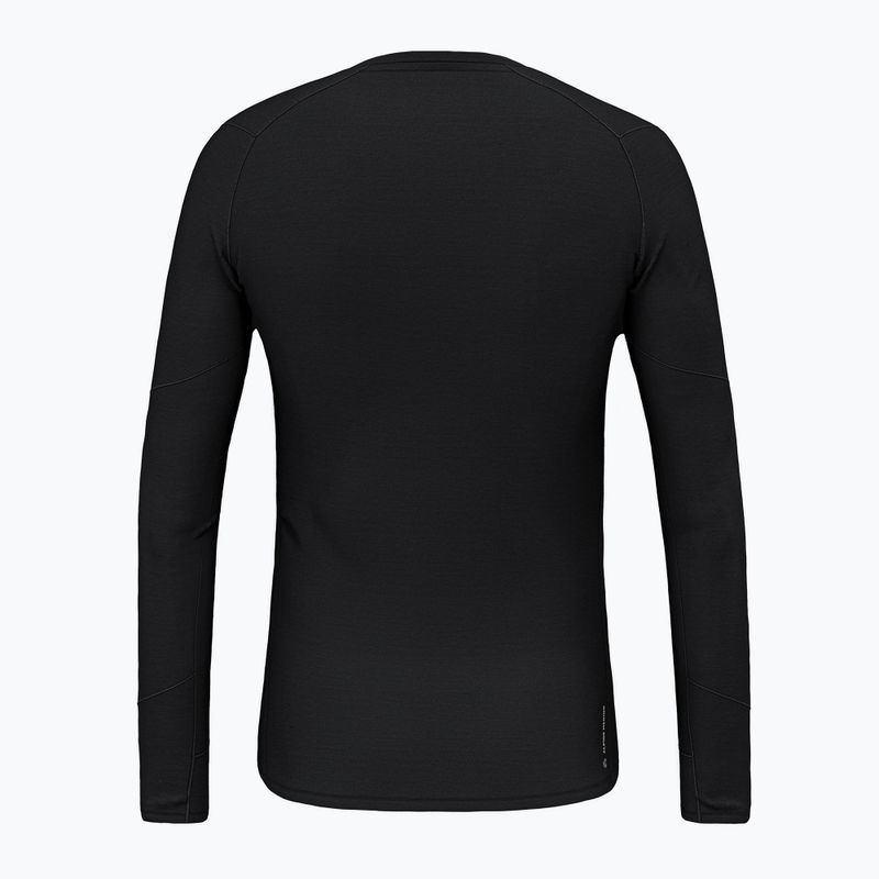 Longsleeve termoaktywny męski Salewa Cristallo Warm AMR black out 2