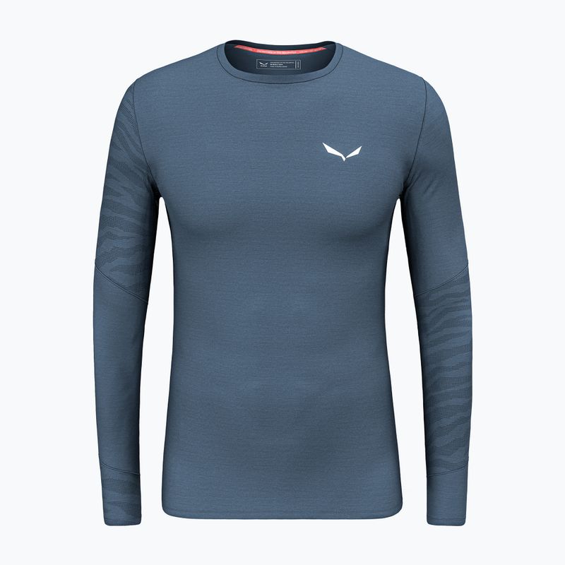 Bluza termoaktywna męska Salewa Cristallo Warm AMR dark denim