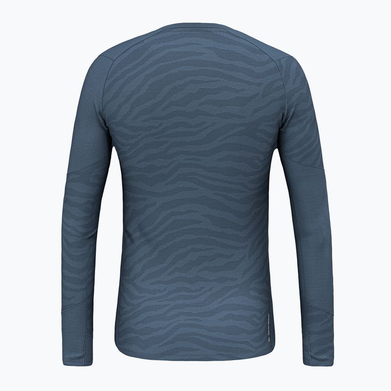 Bluza termoaktywna męska Salewa Cristallo Warm AMR dark denim 2