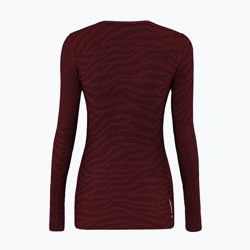 Longsleeve termoaktywny damski Salewa Cristallo Warm AMR syrah 2