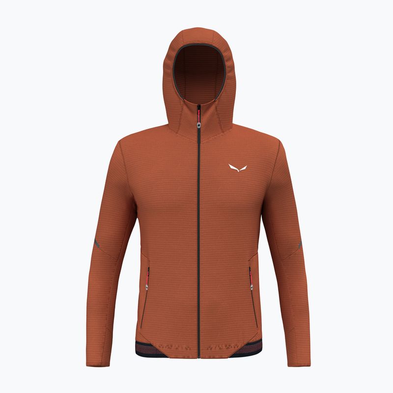 Bluza trekkingowa męska Salewa Pedroc PL Hooded bombay brown