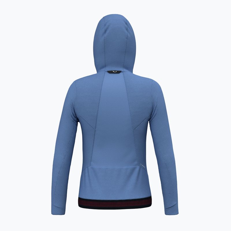 Bluza trekkingowa damska Salewa Pedroc PL Hooded morning blue 2
