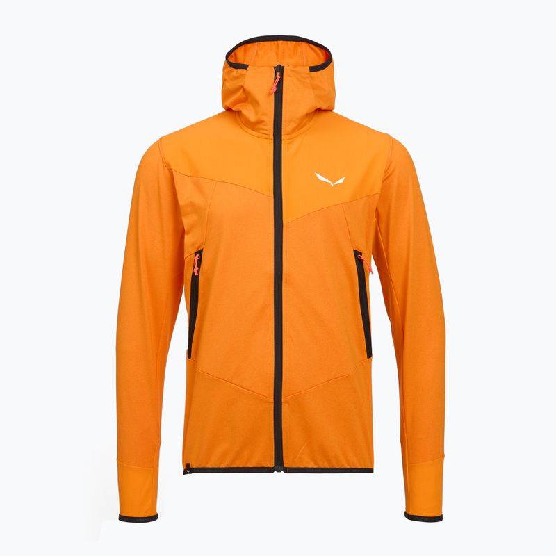Bluza trekkingowa męska Salewa Agner Hybrid PL/DST FZ Hoody turmeric melange/0910