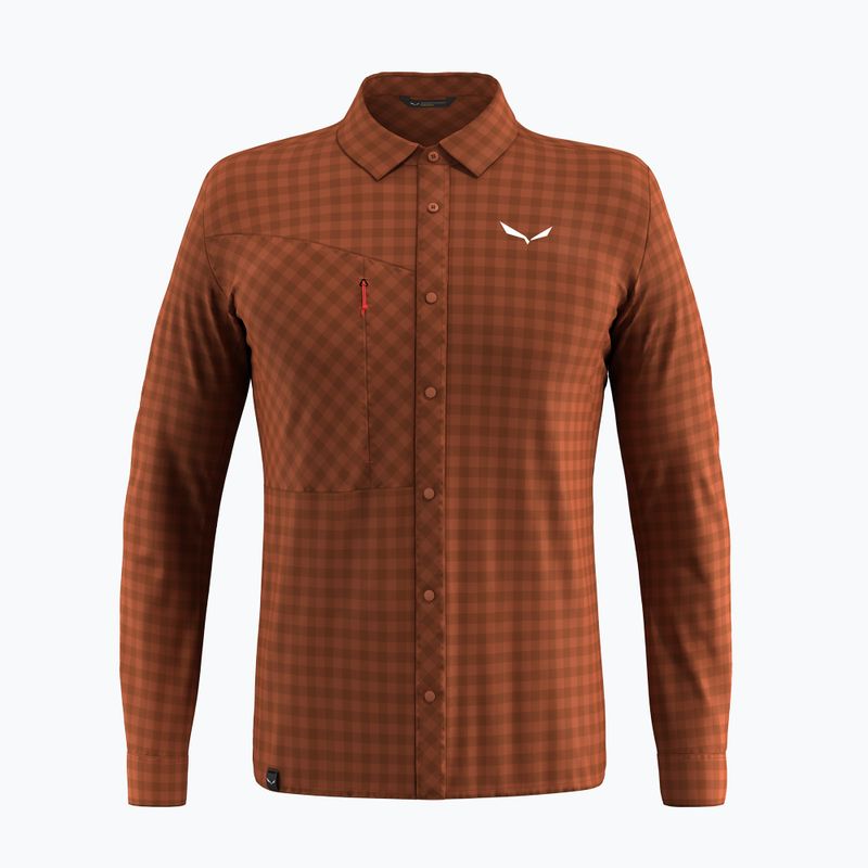 Koszula męska Salewa Puez Dry L/S bombay brown
