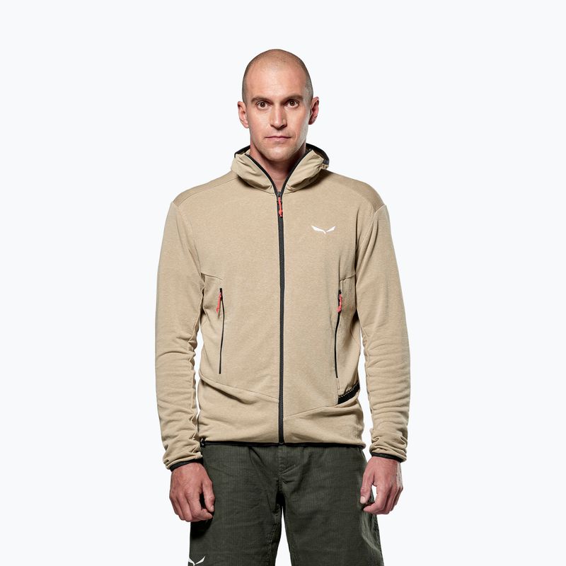 Bluza trekkingowa męska Salewa Agner Hemp 2 Hooded quicksand