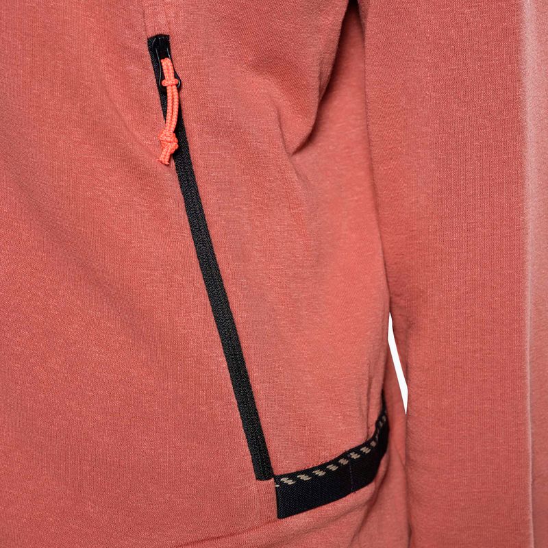 Bluza trekkingowa damska Salewa Agner Hemp 2 Hooded etruscan red 5