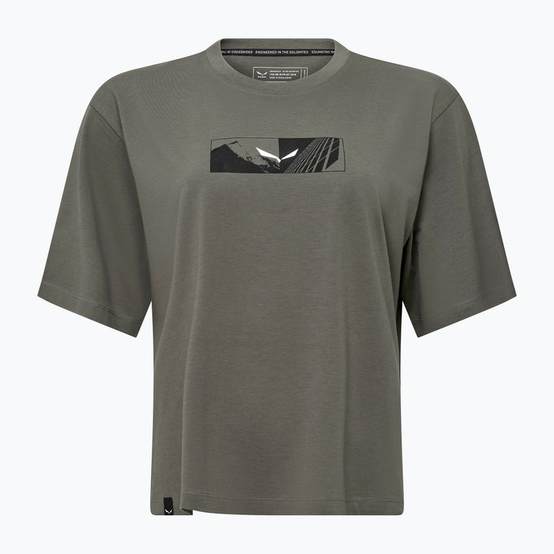 Koszulka damska Salewa Eagle Hybrid Loose faded green