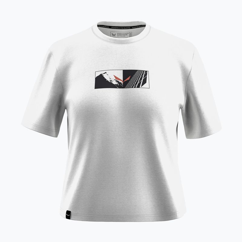 Koszulka damska Salewa Eagle Hybrid Loose optical white