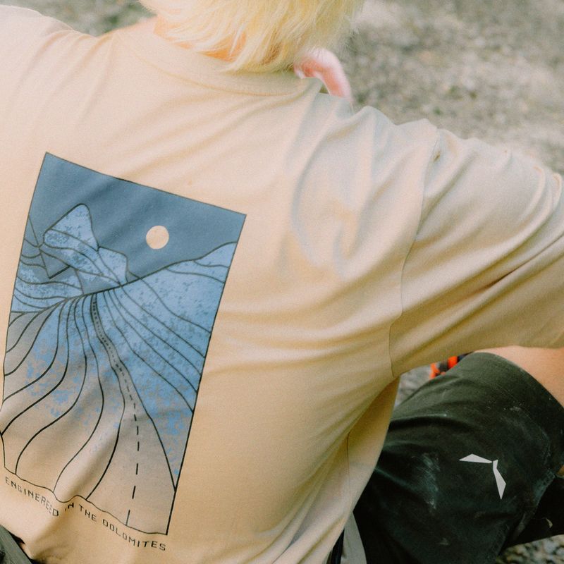 Koszulka męska Salewa Eagle Sunset Loose quicksand 3