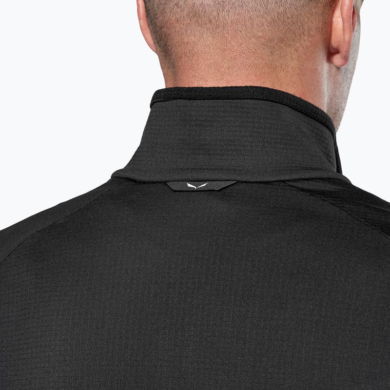 Bluza trekkingowa męska Salewa Puez Cammio Polarlite Half Zip Black Out 5