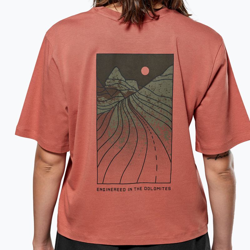 Koszulka damska Salewa Eagle Sunset Loose etruscan red 4